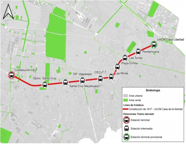 Trolebús elevado, metrobús Polanco y línea cero son las nuevas rutas de la CDMX 2 Ruta del Trolebús Elevado