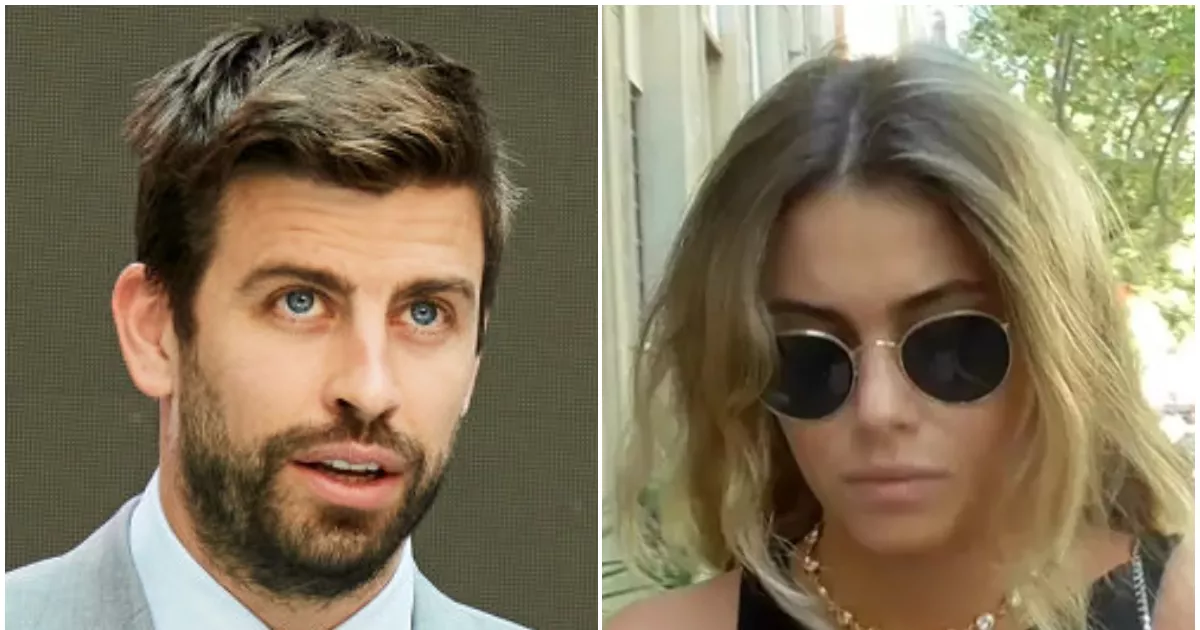 Piqué y Clara Chía protagonizan romántico beso tras su partido de despedida