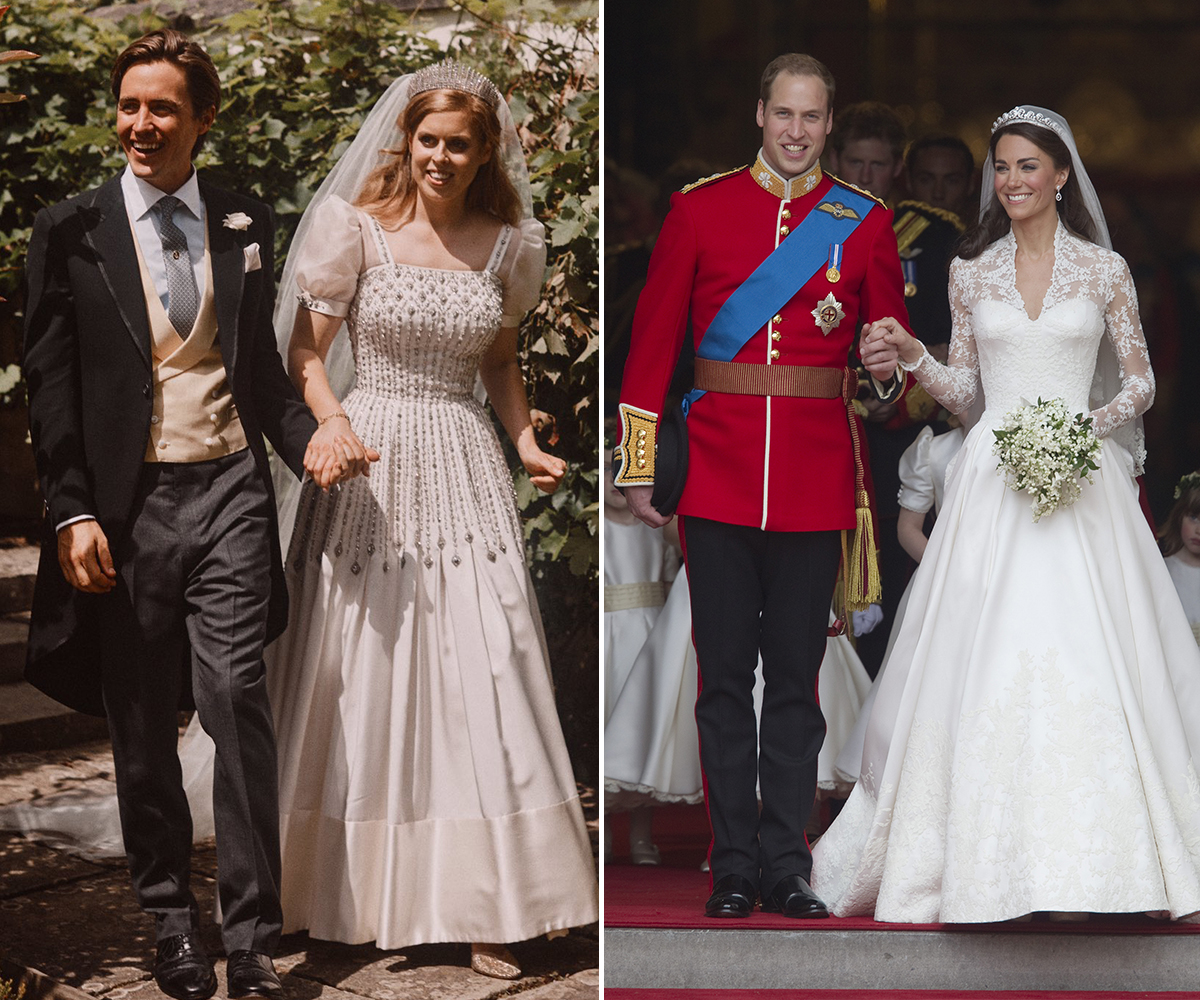 Kate y la princesa Beatriz se saltaron la misma regla el día de su boda