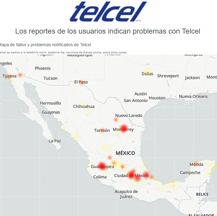 CDATA[
Este miércoles es una tarde complicada para comunicarse, ya que los principales servicios de telefonía móvil presentan fallas en su servicio: Telcel, Unefon y AT&T son las que concentran más reportes. Lee: También AT&T tiene fallas en su servicio hoy
Falla la señal de Telcel
![