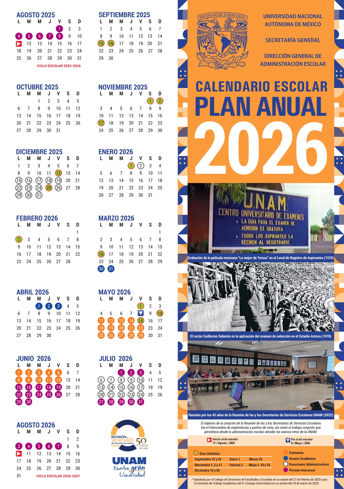 CDATA[
Actualmente, miles de estudiantes de licenciatura siguen de vacaciones entre semestres o periodos escolares, pero es importante tener presente las fechas de regreso a clases para anticiparse. Te compartimos los días en que reanudan las actividades académicas en la UNAM , IPN y otras escuelas.
¿Cuándo regresa a clases la UNAM?
![