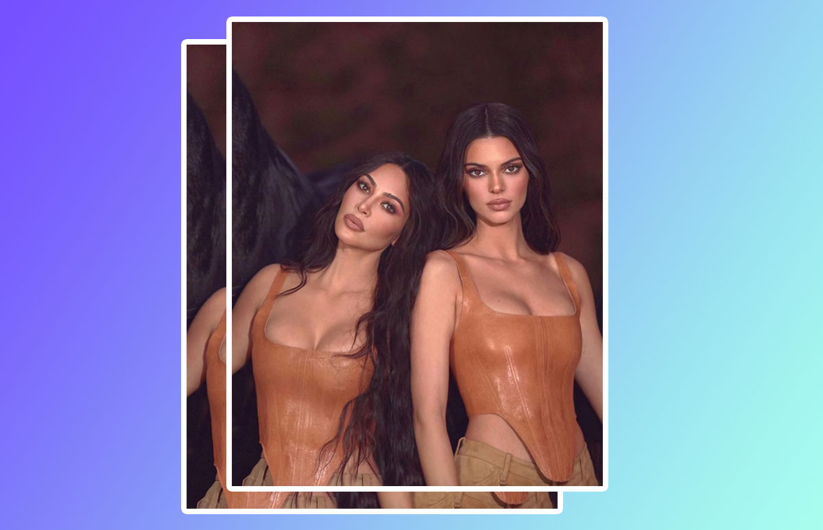Kim Kardashian transforma a Kendall en ella para su última campaña