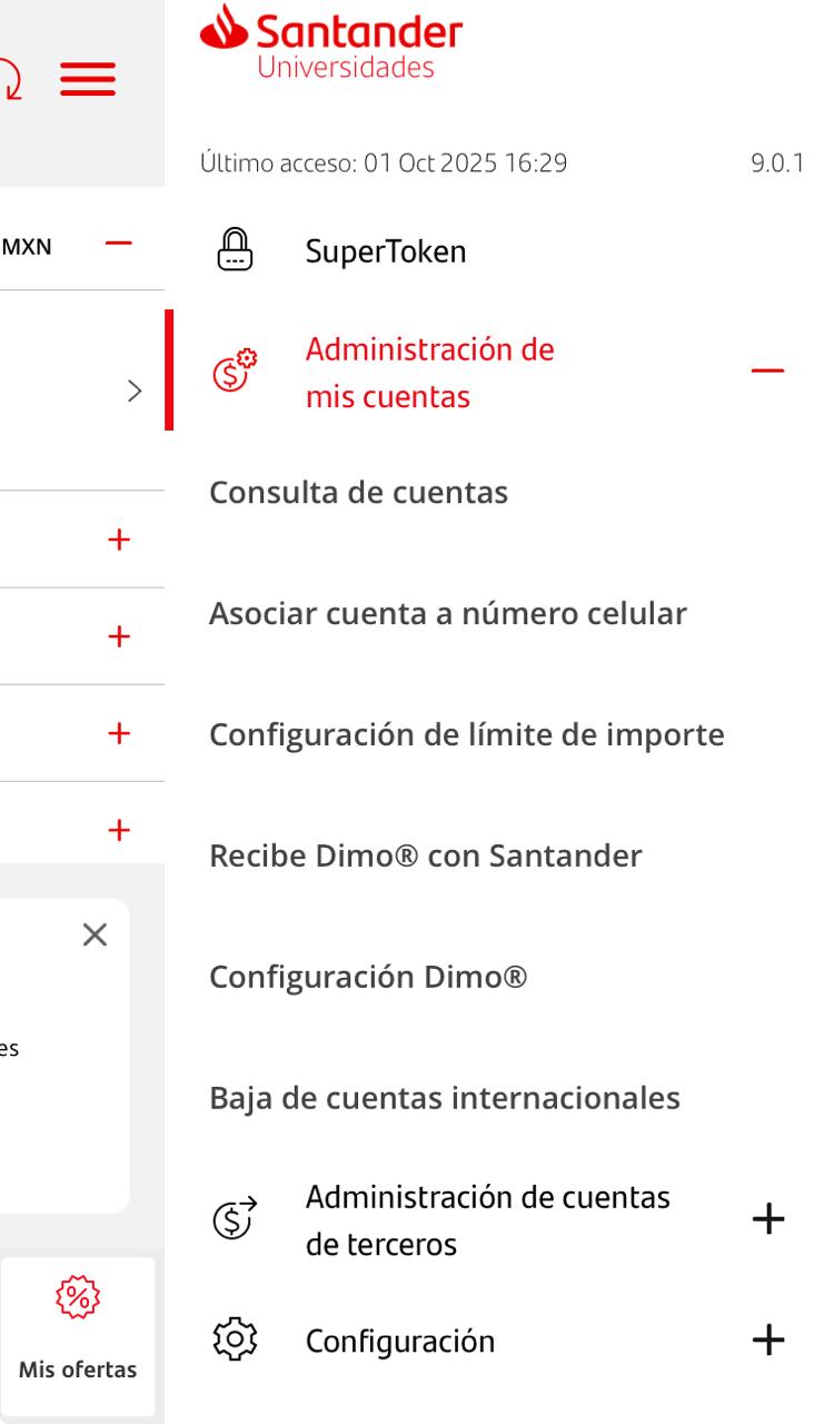 CDATA[
El Monto Transaccional de Usuario ( MTU ) entró en vigor este 1 de octubre; sin embargo, algunos usuarios aún tienen dudas sobre cómo activarlo en aplicaciones bancarias, como en el caso de Santander . El principal problema, según reportes en redes sociales, es que no encuentran la opción de MTU en la app. Esto ocurre porque el banco sí tiene habilitada la función, pero bajo un nombre distinto. Si no logras ubicar la opción o tienes dificultades para configurarla, aquí te explicamos lo que necesitas saber para activarla en Santander.
![