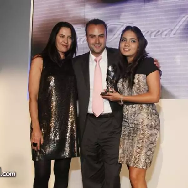 Adriana Lizárraga,Stefan Duran y Daniella Castro