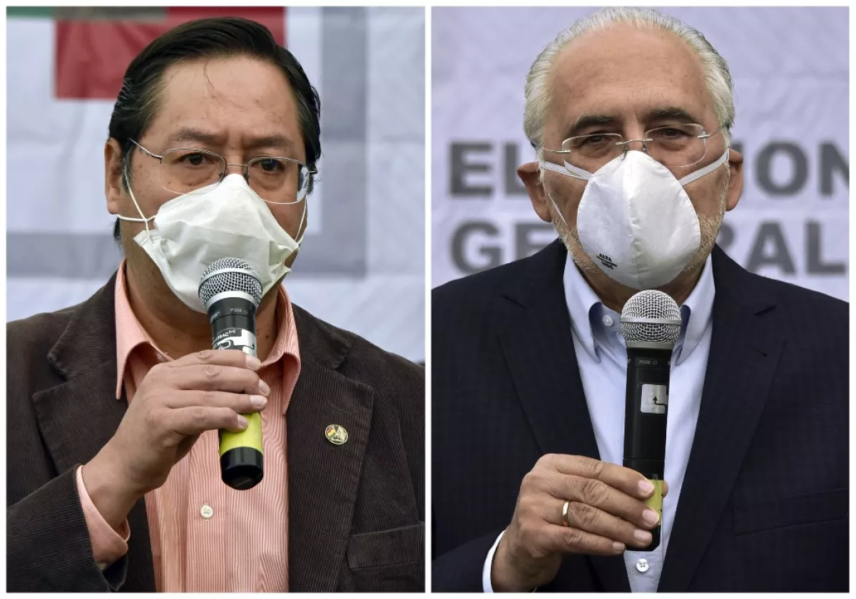 Los dos principales candidatos a la presidencia