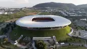 Vista panorámica del estadio de las Chivas, ubicado en el municipio de Zapopán, al oeste del área metropolitana de Guadalajara, Jalisco.