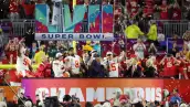 Foto de los Kansas City Chiefs celebran su cuarto Super Bowl en 2023.
