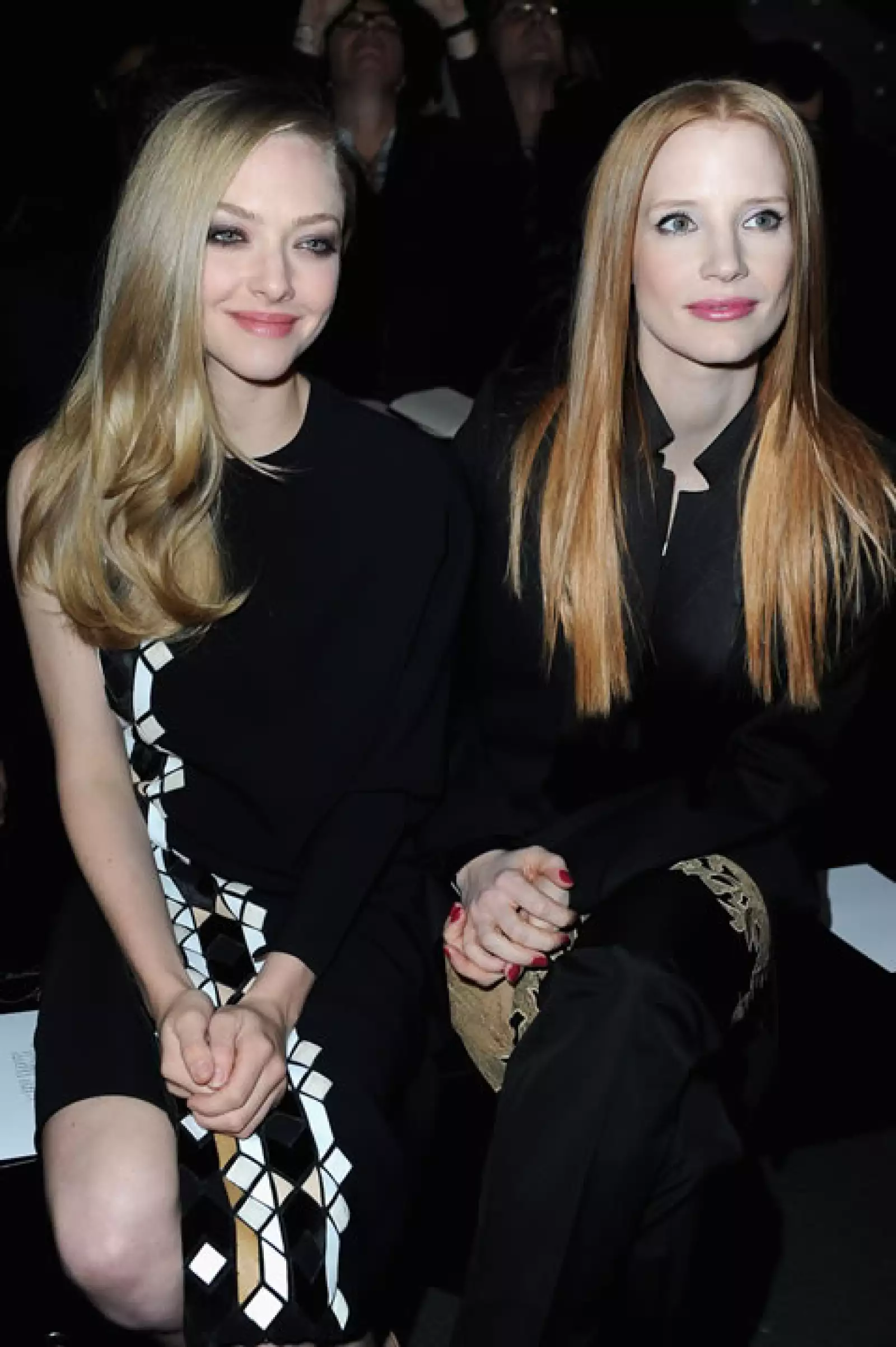 Amanda Seyfried, Jessica Chastain.