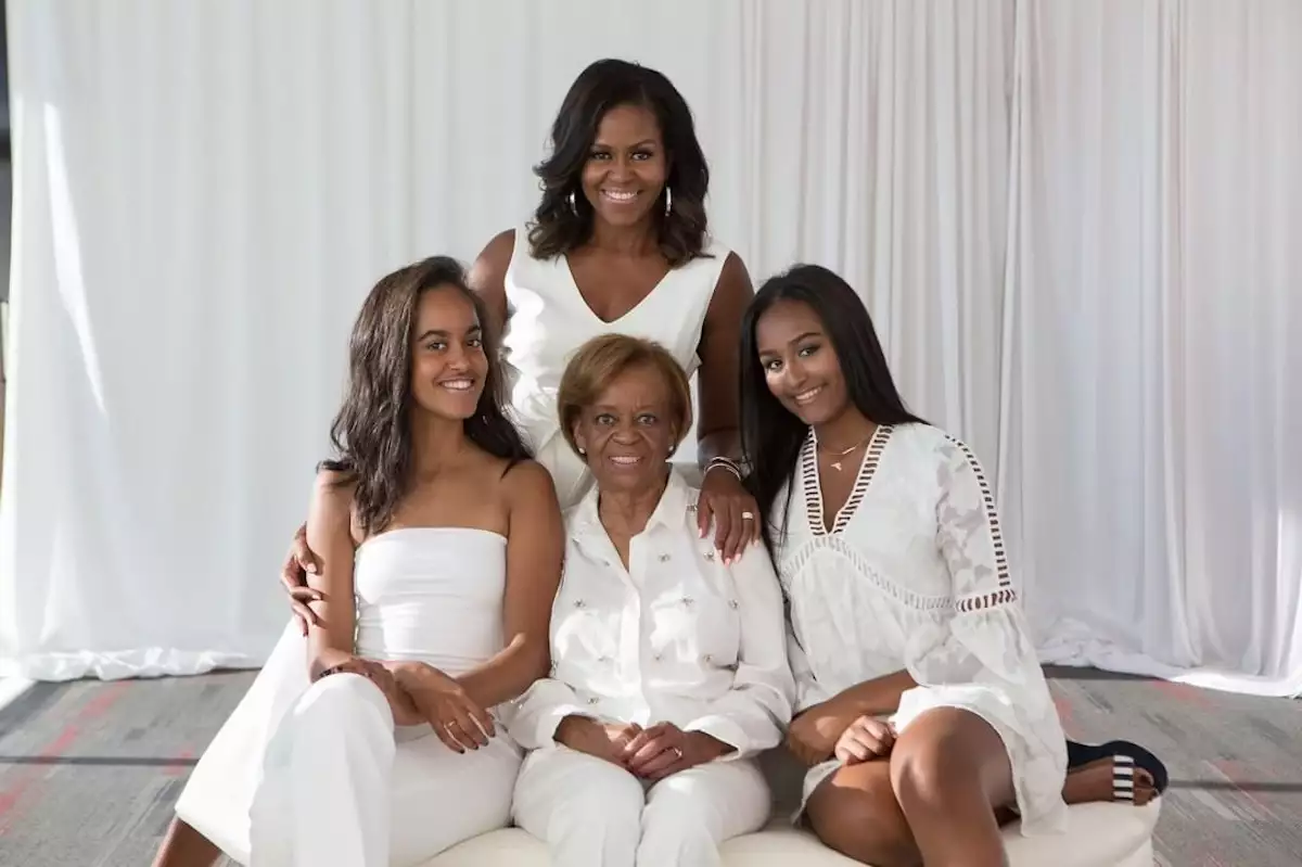 Michelle Obama y su mamá Marian Robinson