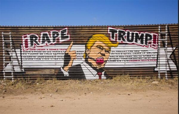 Este fue el famoso mural que pintaron en Tijuana.