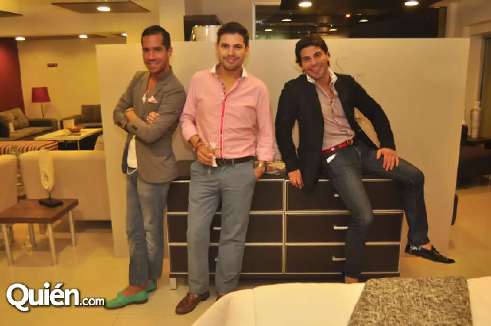 Shalim Alemán, Elías González y Benito Herrera