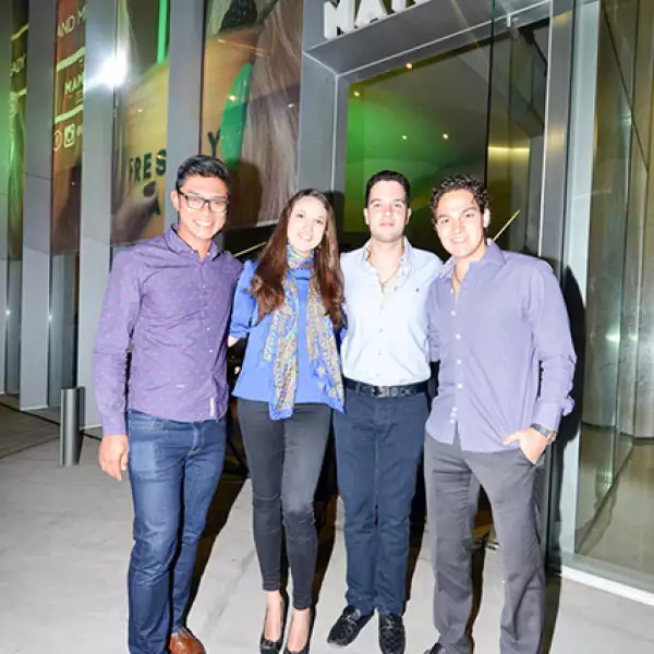 Heron Mochny, Paola Lozoya, Santiago Zapata y Andrés Lozoya.