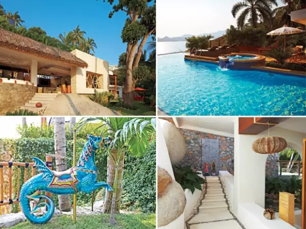 La cantante nos presumió Rosa Blu, como ella le llama a su casa en Acapulco.