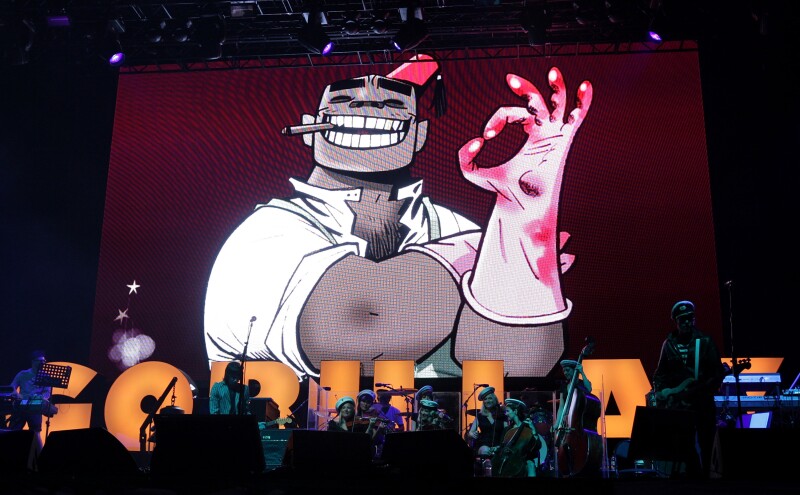 Gorillaz adelanta su nuevo álbum en un concierto en Tokyo