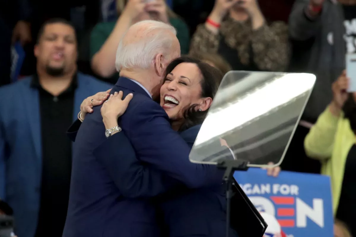 Sens. Kamala Harris And Cory Booker Join Candidate Joe Biden At Michigan Campaign Rally On Eve Of Primary