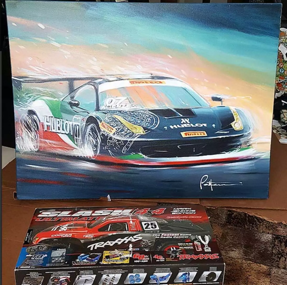Estos fueron los regalos que el corredor de autos recibió de su esposa.