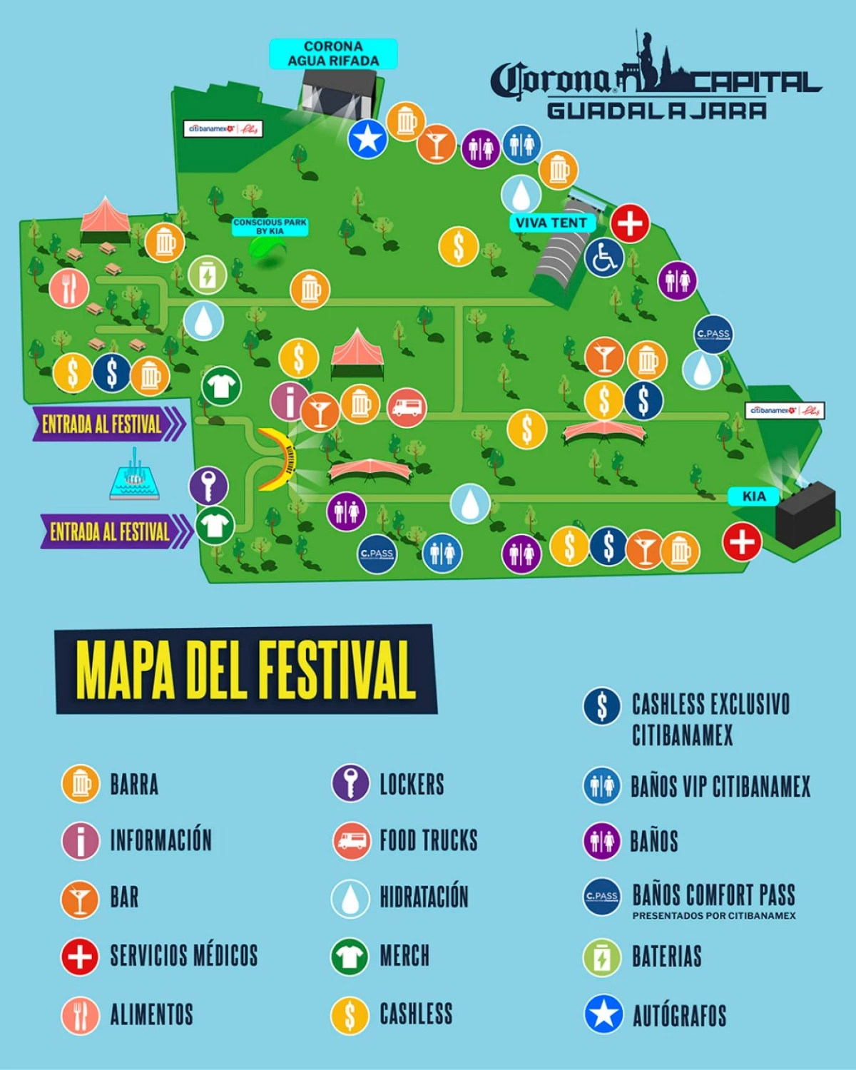 Corona Capital Guadalajara 2022. Horarios y escenarios de cada banda