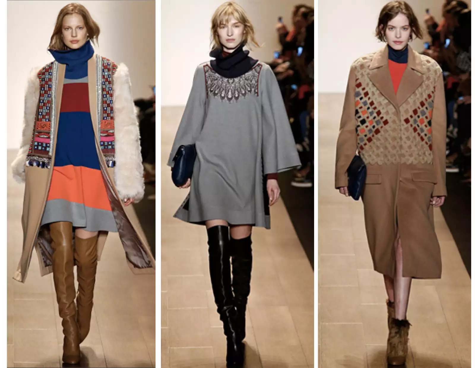 Esta nueva mezcla tiene elementos folk, como bordados y mezcla de diferentes tipos de piel.