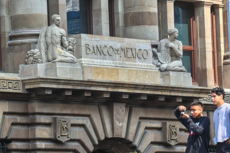 Fachada Banco de México (Banxico), Centro Histórico, Ciudad de México. Foto: Moisés Pablo/Cuartoscuro. 