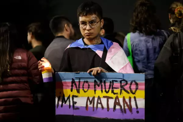 LGBTTTIQ+ community condemns the death of Magistrate Jesus Osiel Baena Saucedo in Mexico, Mexico City, Mexico City, Mexico - 13 Nov 2023