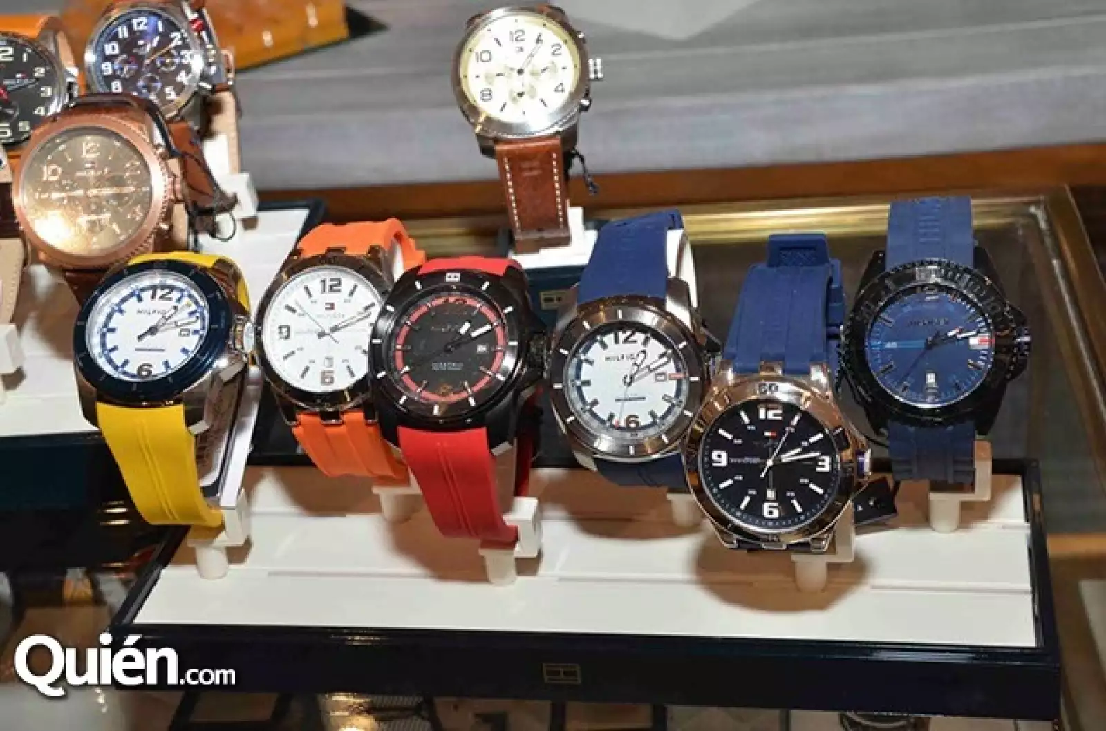 Parte de la colección de relojes de Tommy.