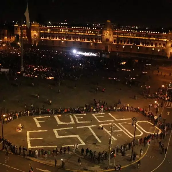'Fue el Estado', acusaron los manifestantes por la desaparición de los 43 normalistas de Ayotzinapa