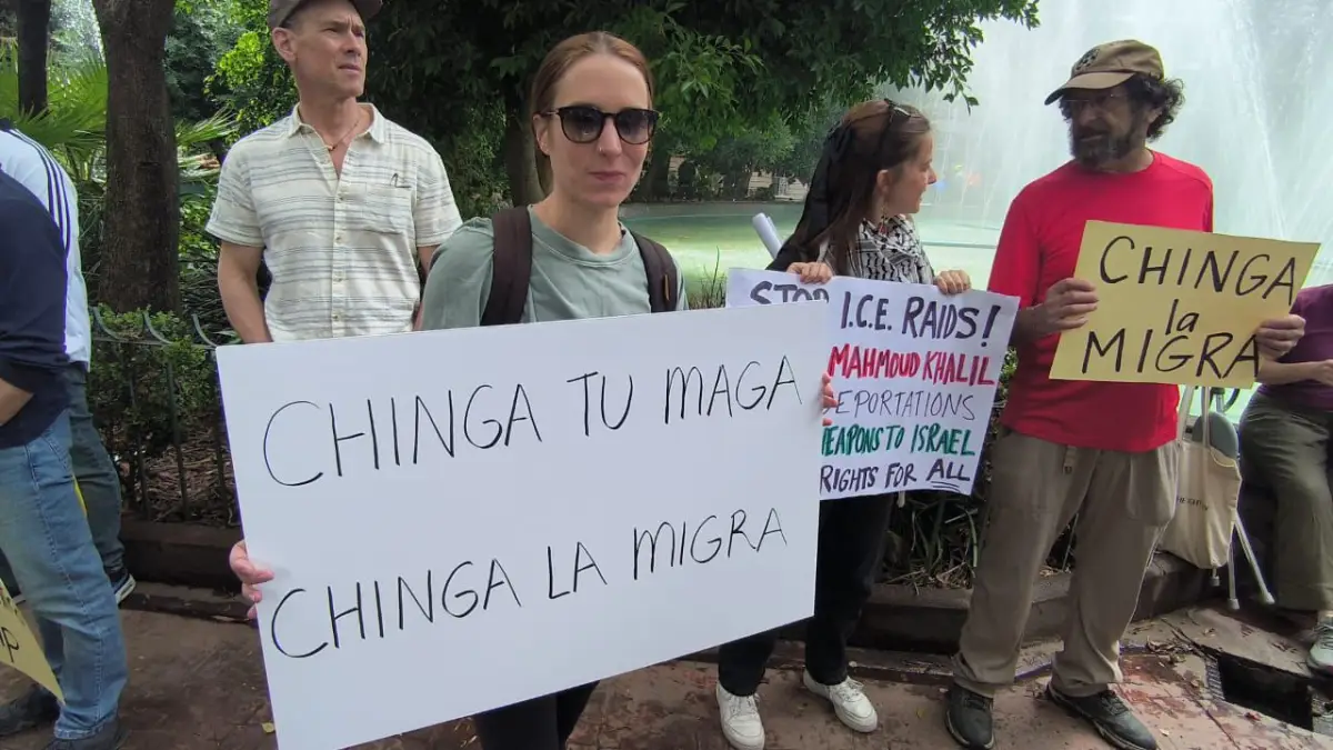Manifestación contra Donald Trump