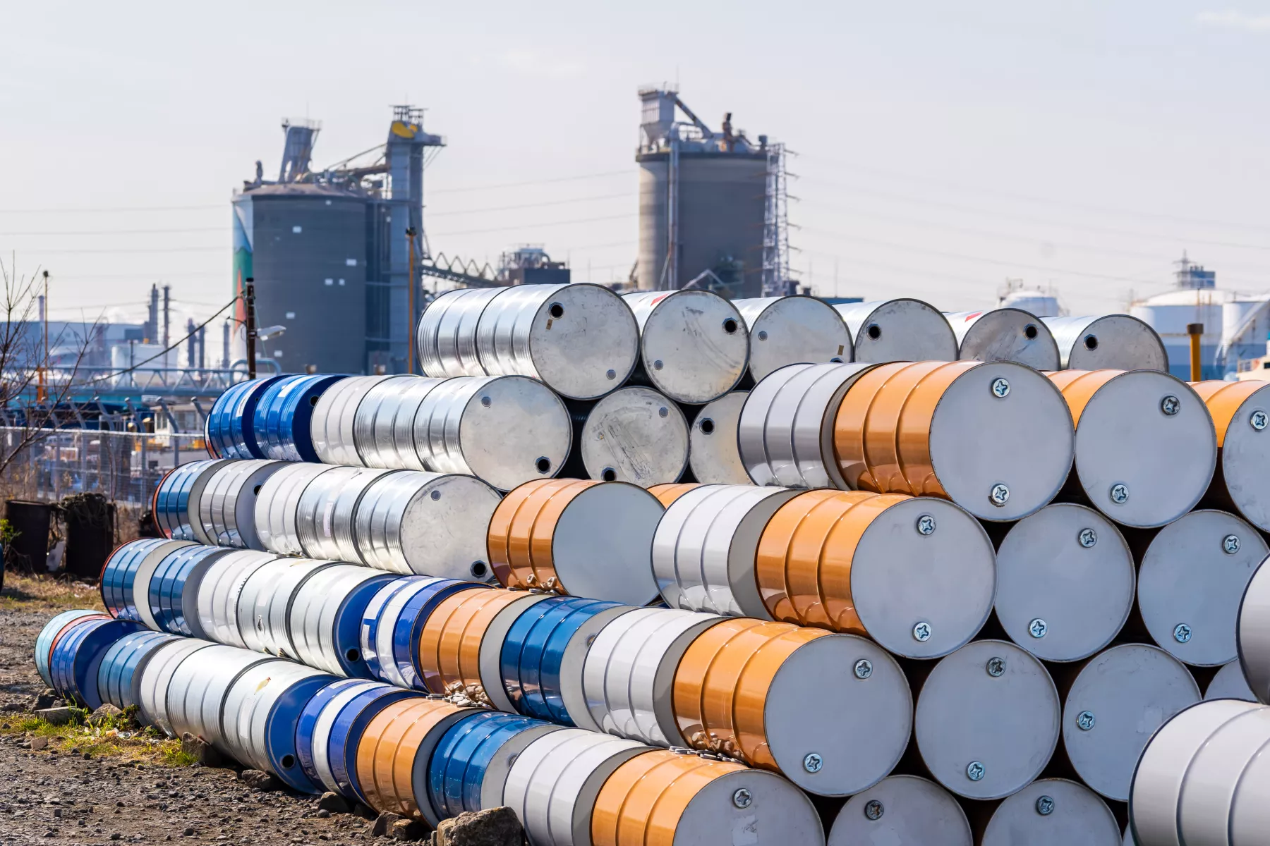 Metal Oil barrels