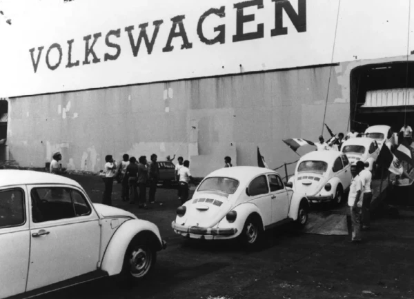 Producción de VW vocho en Puebla
