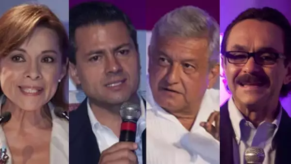 cuatro candidatos a la presidencia