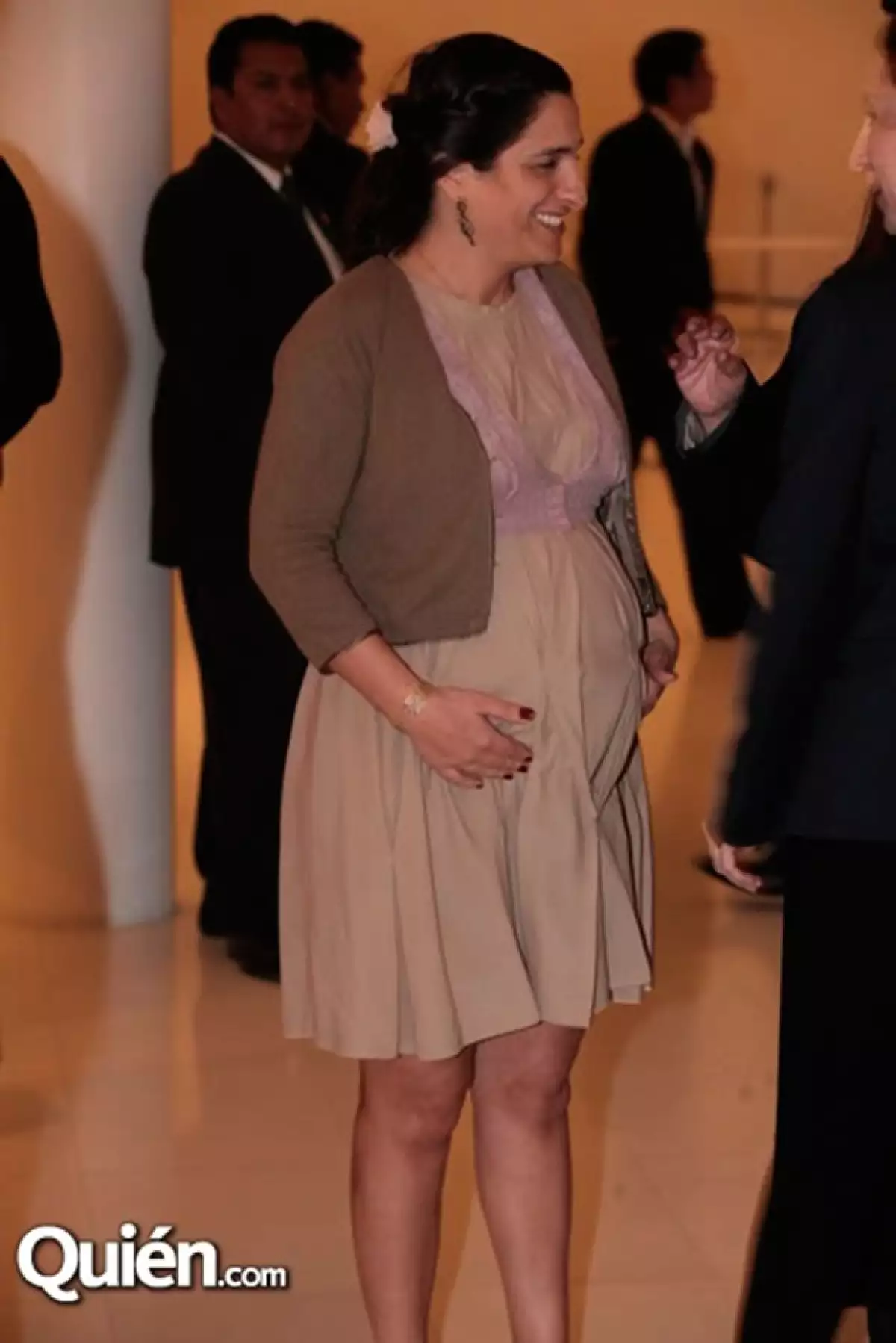 Soumaya lució un avanzado embarazo en noviembre pasado.