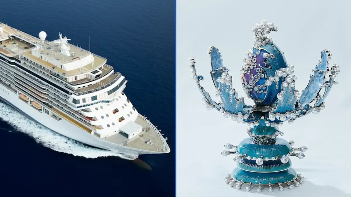 El lujoso crucero con un Huevo de Fabergé que es literalmente una joya en el mar 