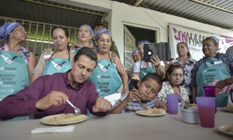 El presidente Enrique Peña Nieto presentó en 2013 la Cruzada Nacional contra el Hambre. (Foto: Cuartoscuro/Archivo )