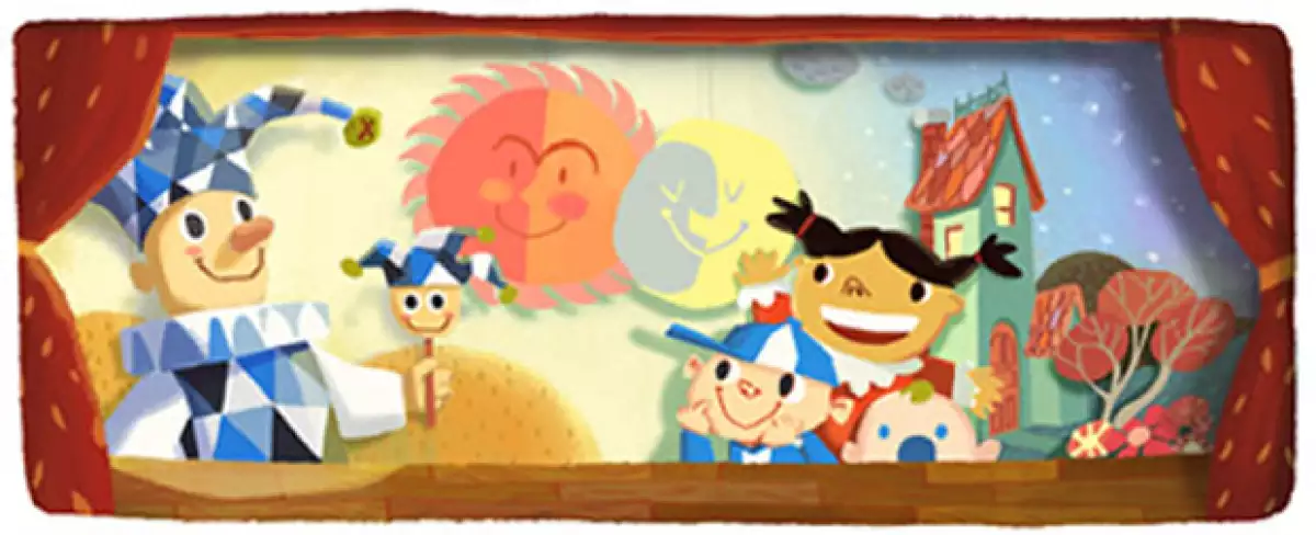 Este 30 de abril el buscador más conocido lo celebra con un `doodle´ muy colorido de un arlequín.