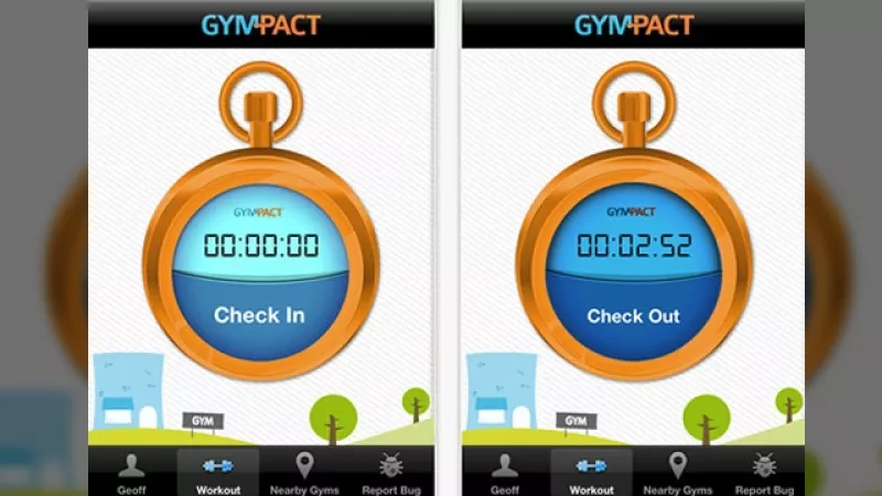 GYM PACT app obliga ir gimnasio