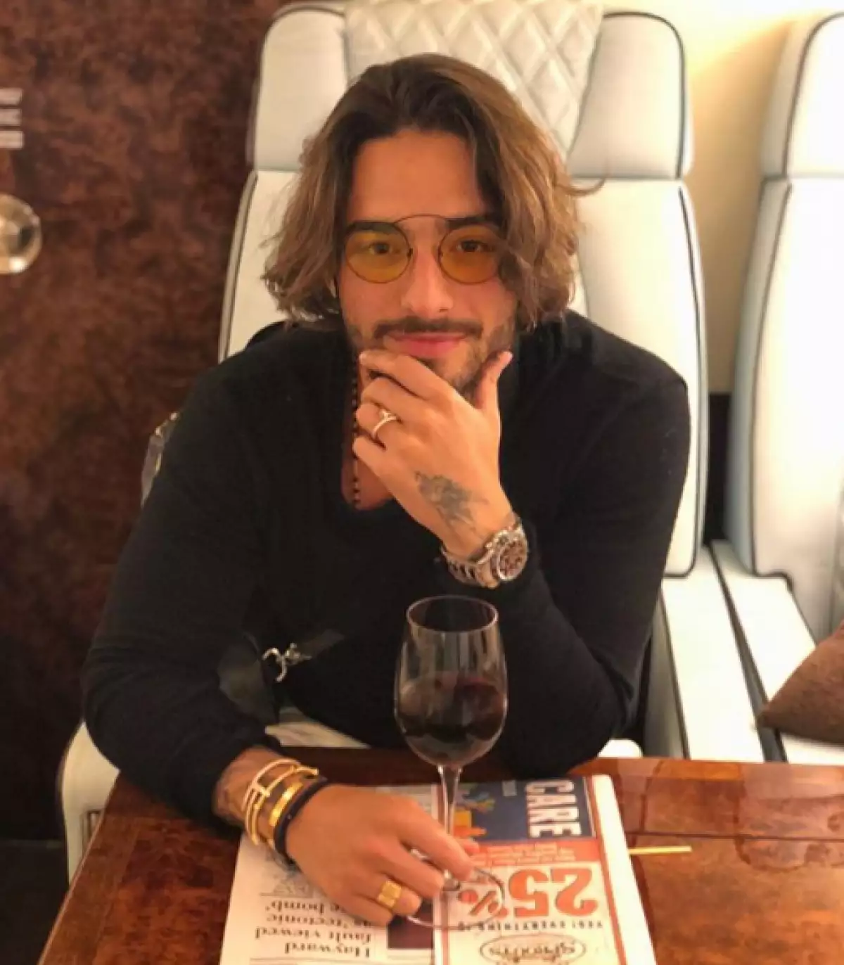Maluma durante una de sus giras