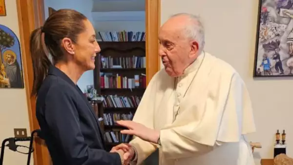 Claudia Sheinbaum se reúne con el papa Francisco en el Vaticano