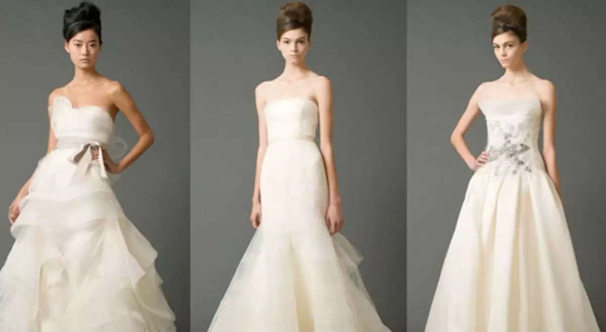 El vestido de Kim podría ser un diseño de Vera Wang.