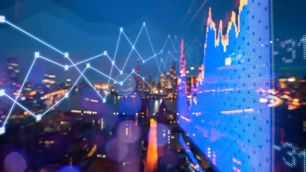 Background stock market and finance economic