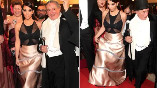 Ayer la estrella de reality show acudió acompañada por su madre Kris Jenner, a la Opera de Viena donde tendría una cita con el millonario Richard Lugner quien quedó muy decepcionado de la empresaria.