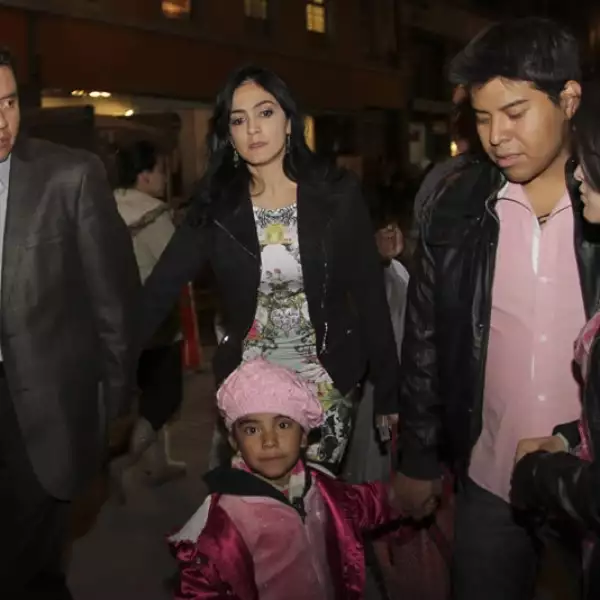 Inauguración de pista de hielo en el zocalo