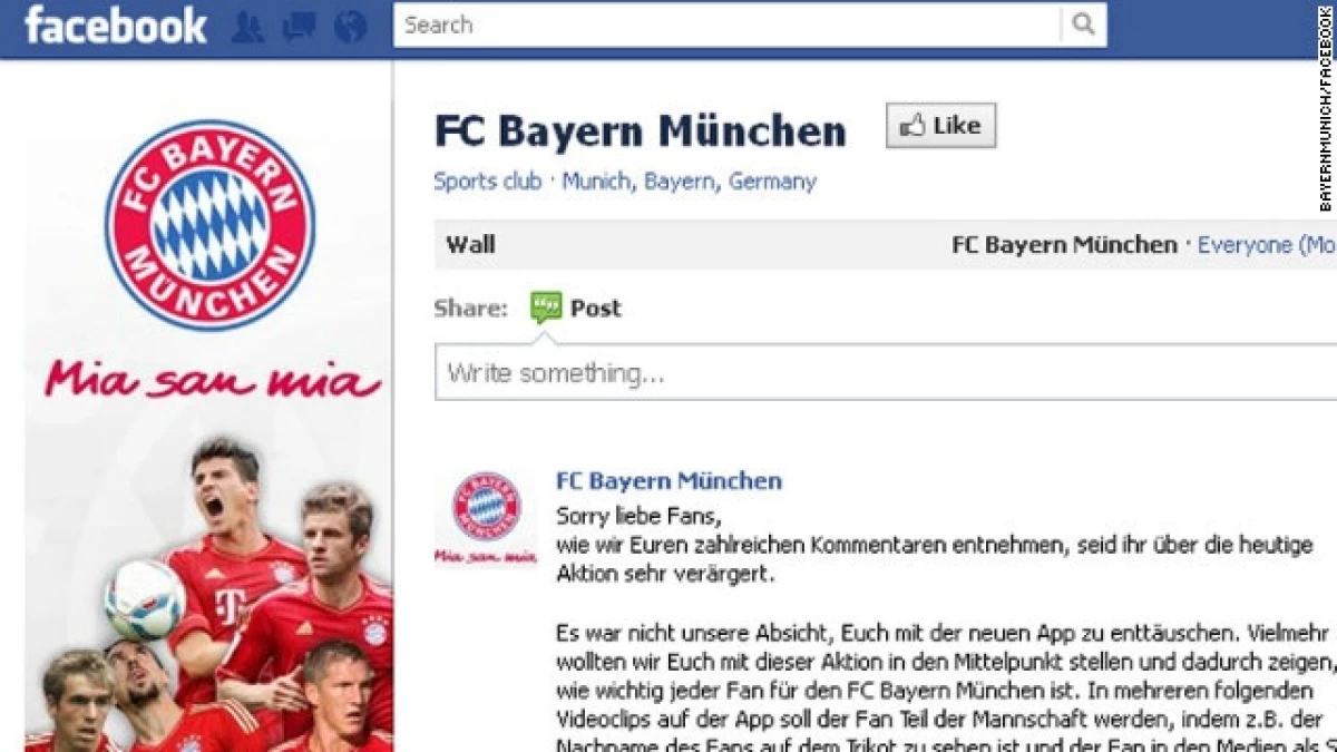 Facebook bayer munich