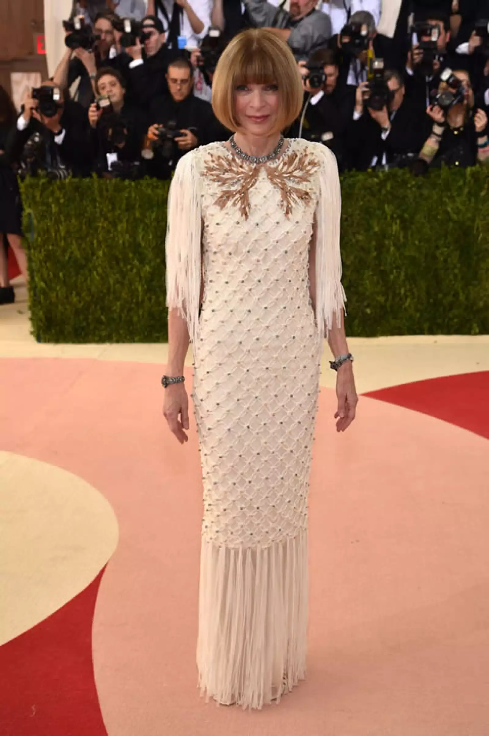 Anna Wintour en Chanel Alta Costura.