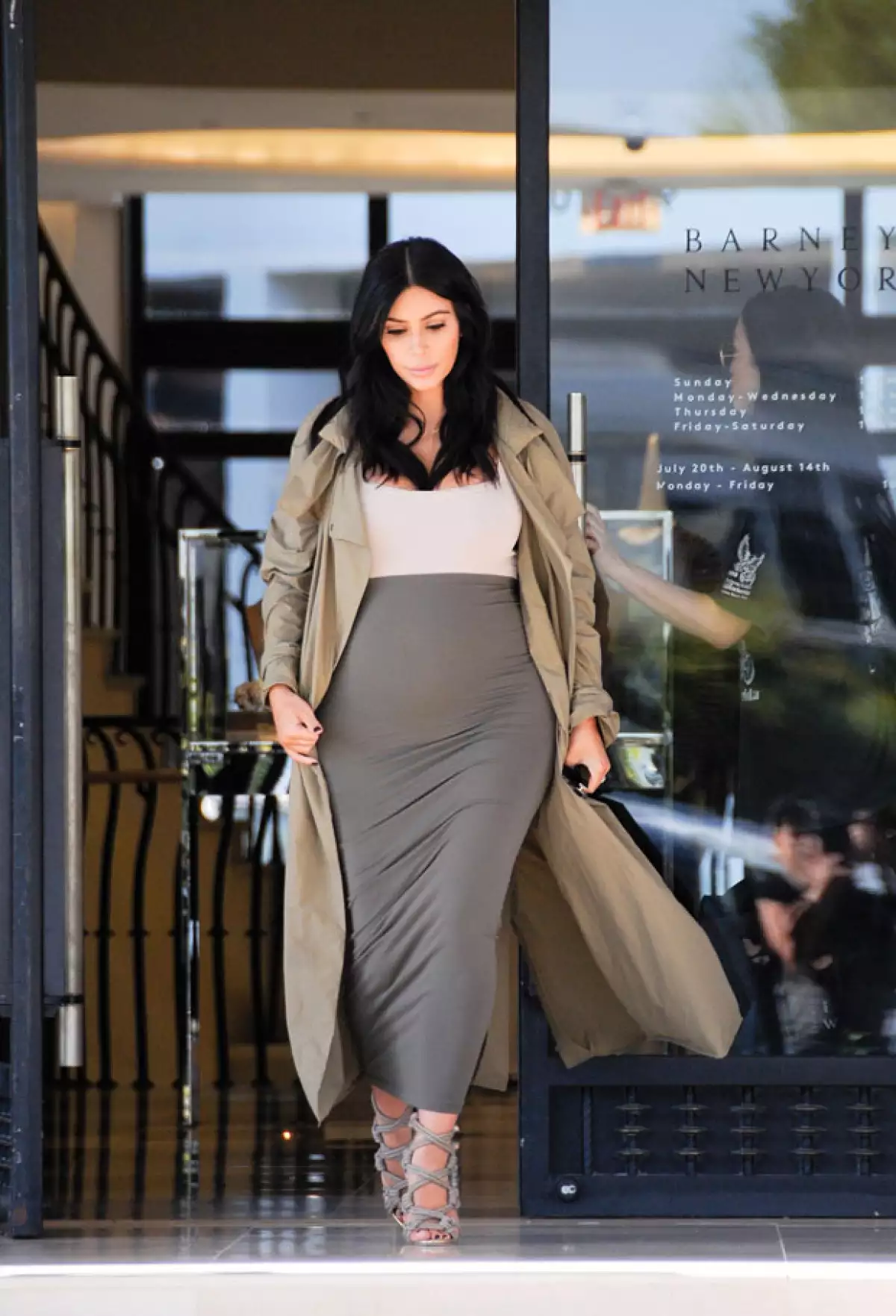 La esposa de Kanye West no ha dejado a un lado su característico estilo para vestir.