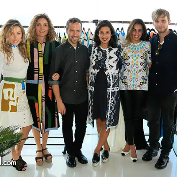 Lucy Aiza,Paola Aboumrad,Peter Pilotto,Karla Martínez,Jessica Daniel y Christopher de Vos