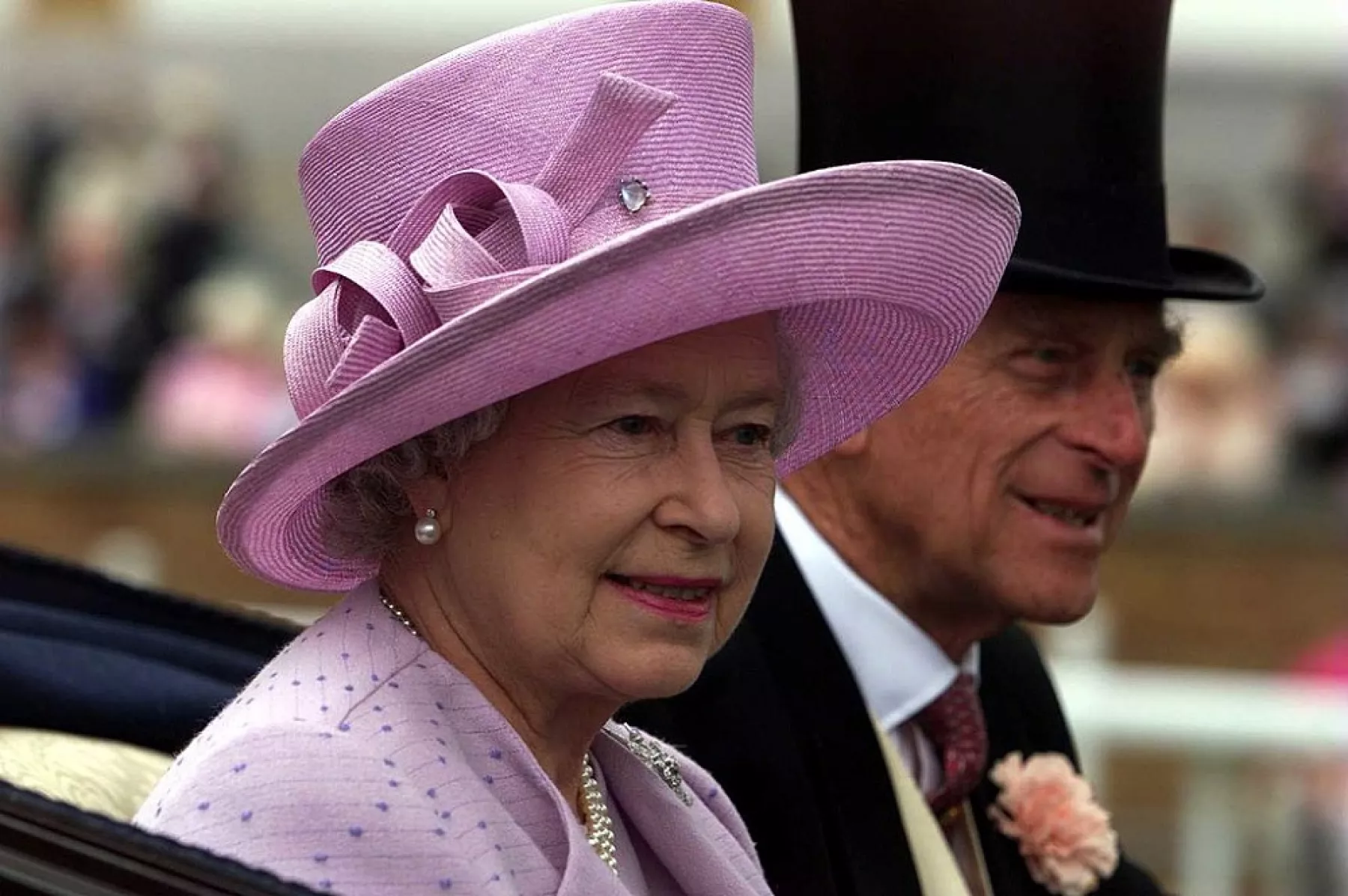 Reina Isabel II y el duque de Edimburgo