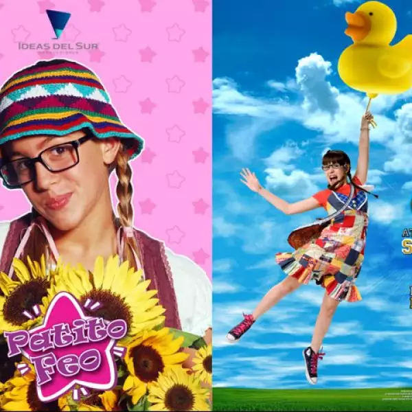 Laura Natalia Esquivel hizo el papel principal del original Patito feo argentino, en México Danna Paola protagonizó Atrévete a soñar.