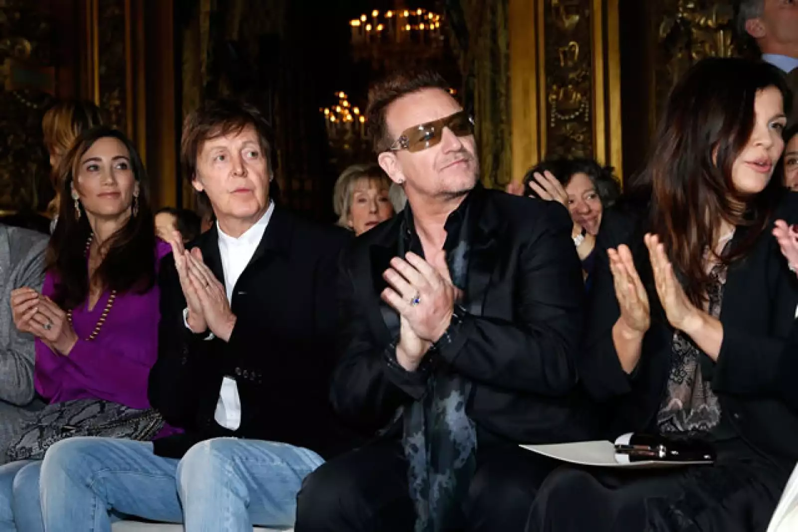 Nancy Shevell, Paul McCartney, Bono, Ali Hewson.