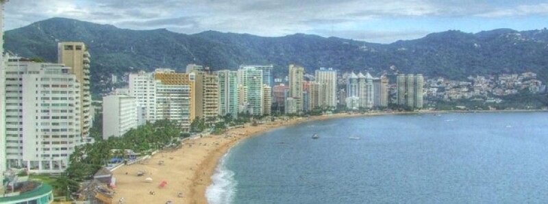 El puerto de Acapulco.