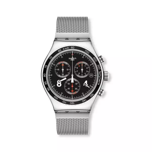 Hombre elegante = ¡reloj de impacto! (Swatch, precio e punto de venta)